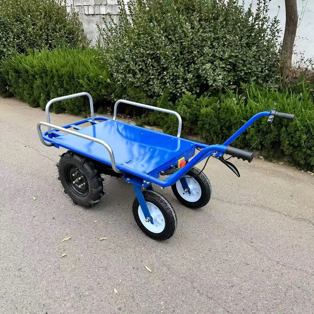 四轮加厚款地摊电动手推车载重1200斤爬坡款电鸡公车小推车小拉车