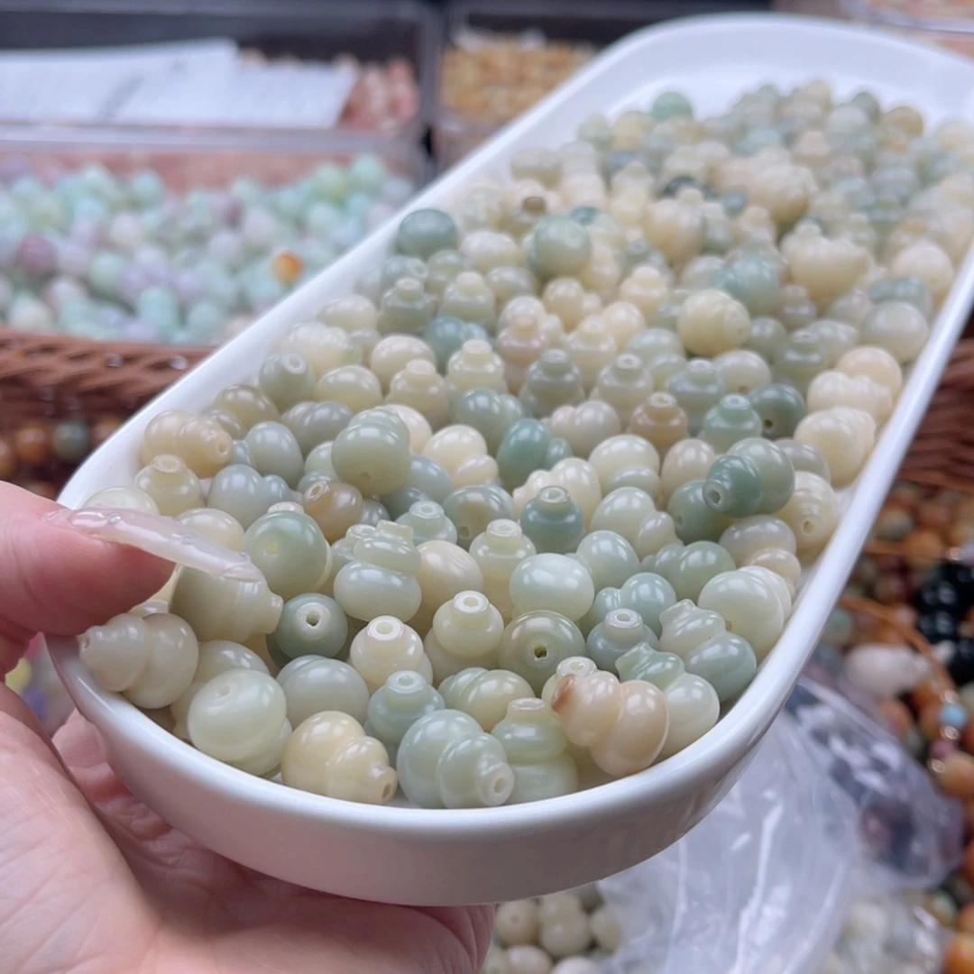 白玉菩提吊坠q12mm/30+5颗葫芦