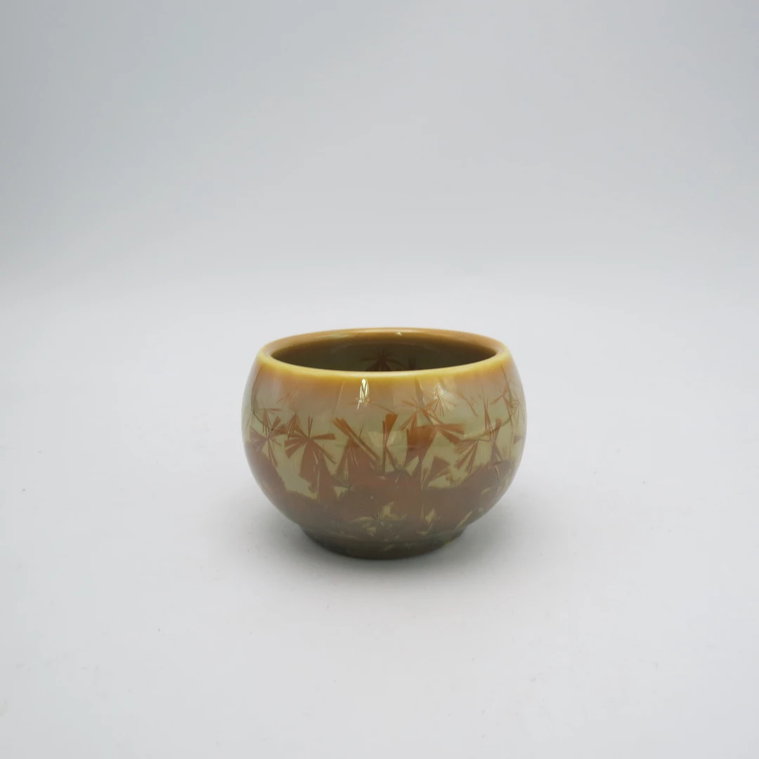 【千千颜】 JJY161 冰花纹理轻奢高级感孤品120ml茶杯