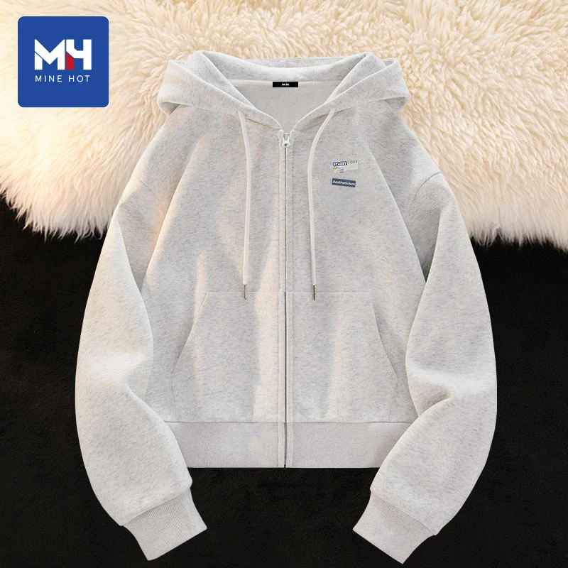 唐狮集团MH白色外套女春秋2025新款超火春装开春薄款卫衣开衫X