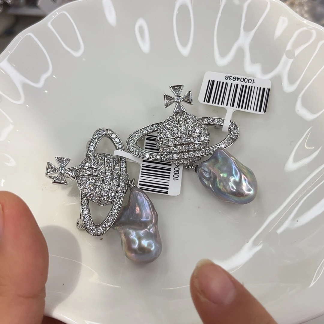 耳饰合金淡水珍珠