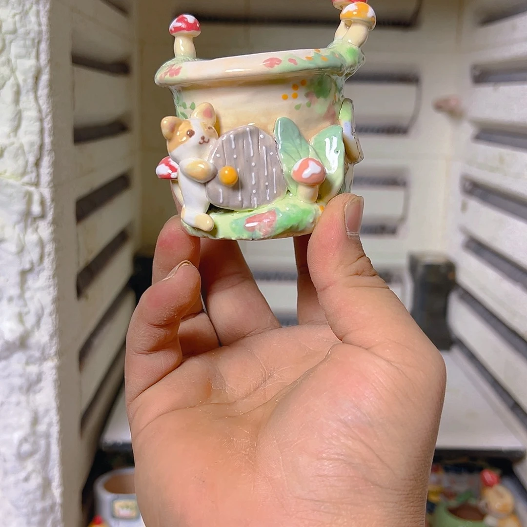 老梧家的手工多肉花盆