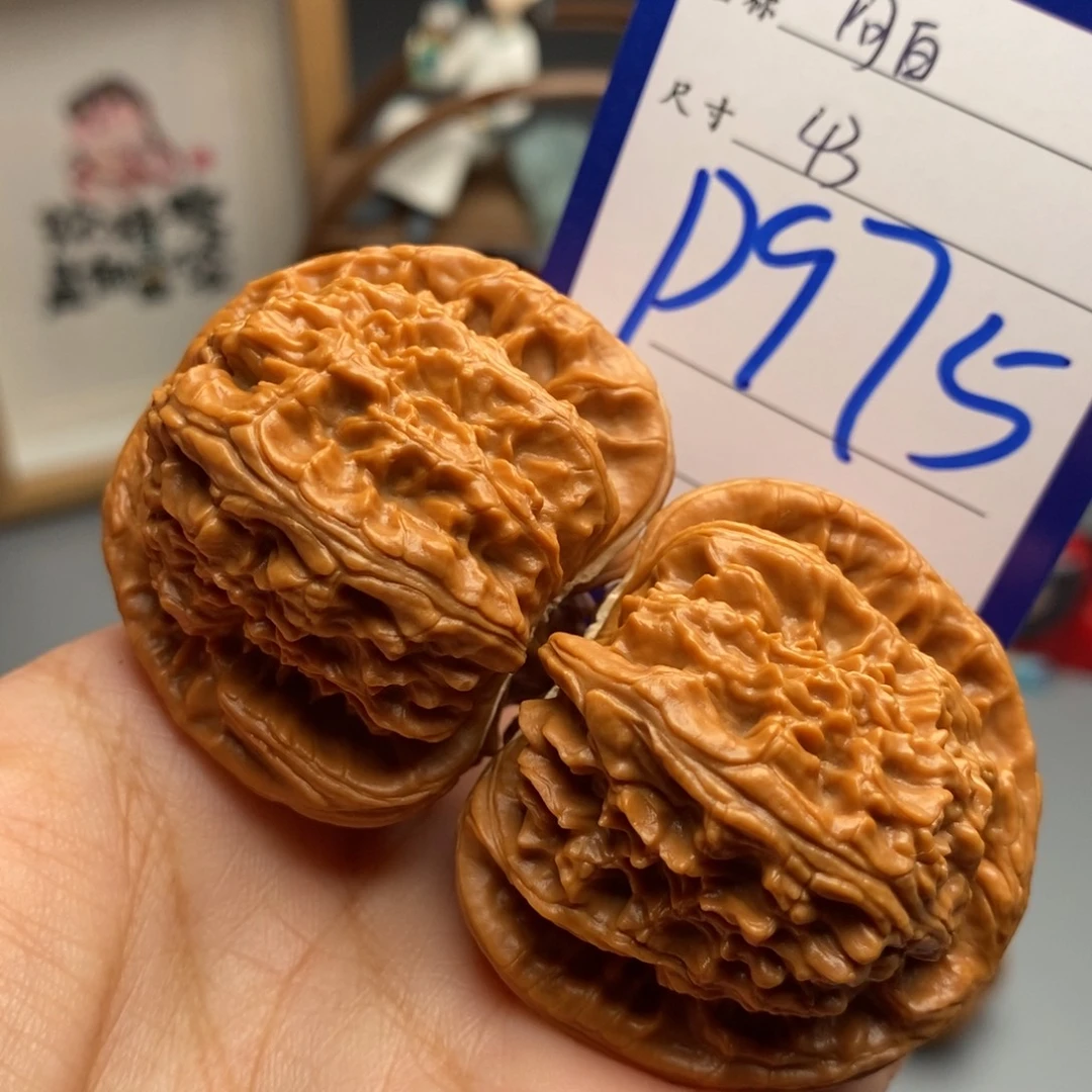 吊坠文玩核桃闷白43