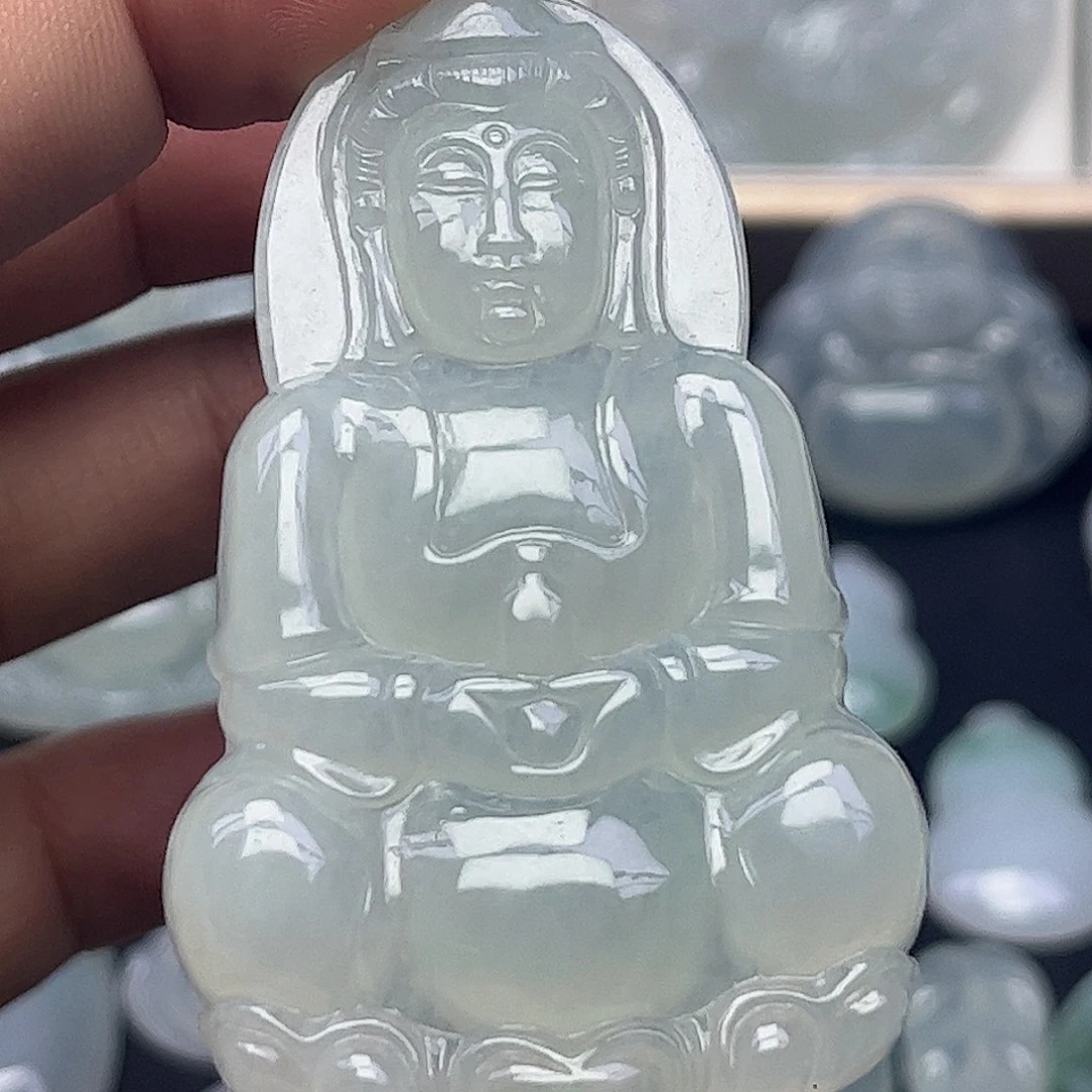 翡翠未镶嵌套链缅甸天然翡翠