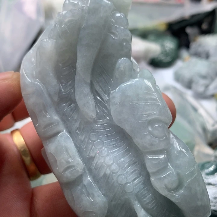 翡翠未镶嵌颈饰保真天然a货翡翠