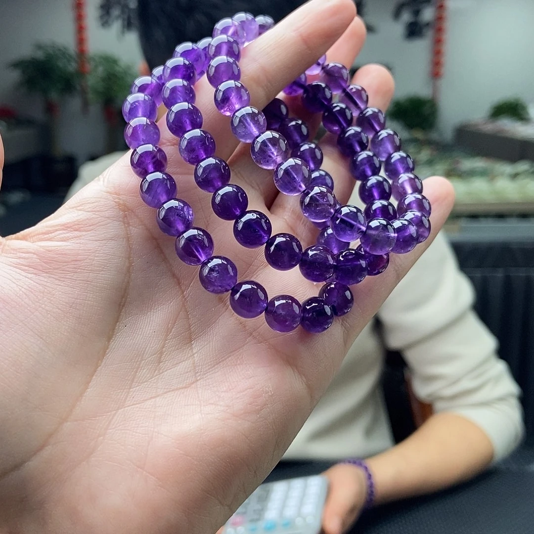 紫晶颜色多样性发拍一发一未镶嵌