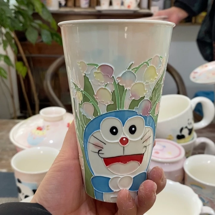 杯B***L景德镇釉下彩手绘