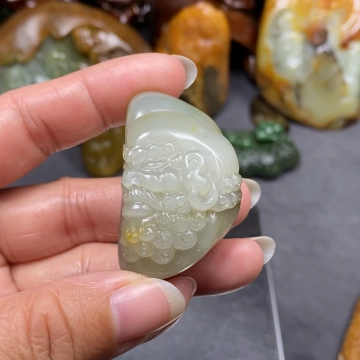 和田玉未镶嵌挂件