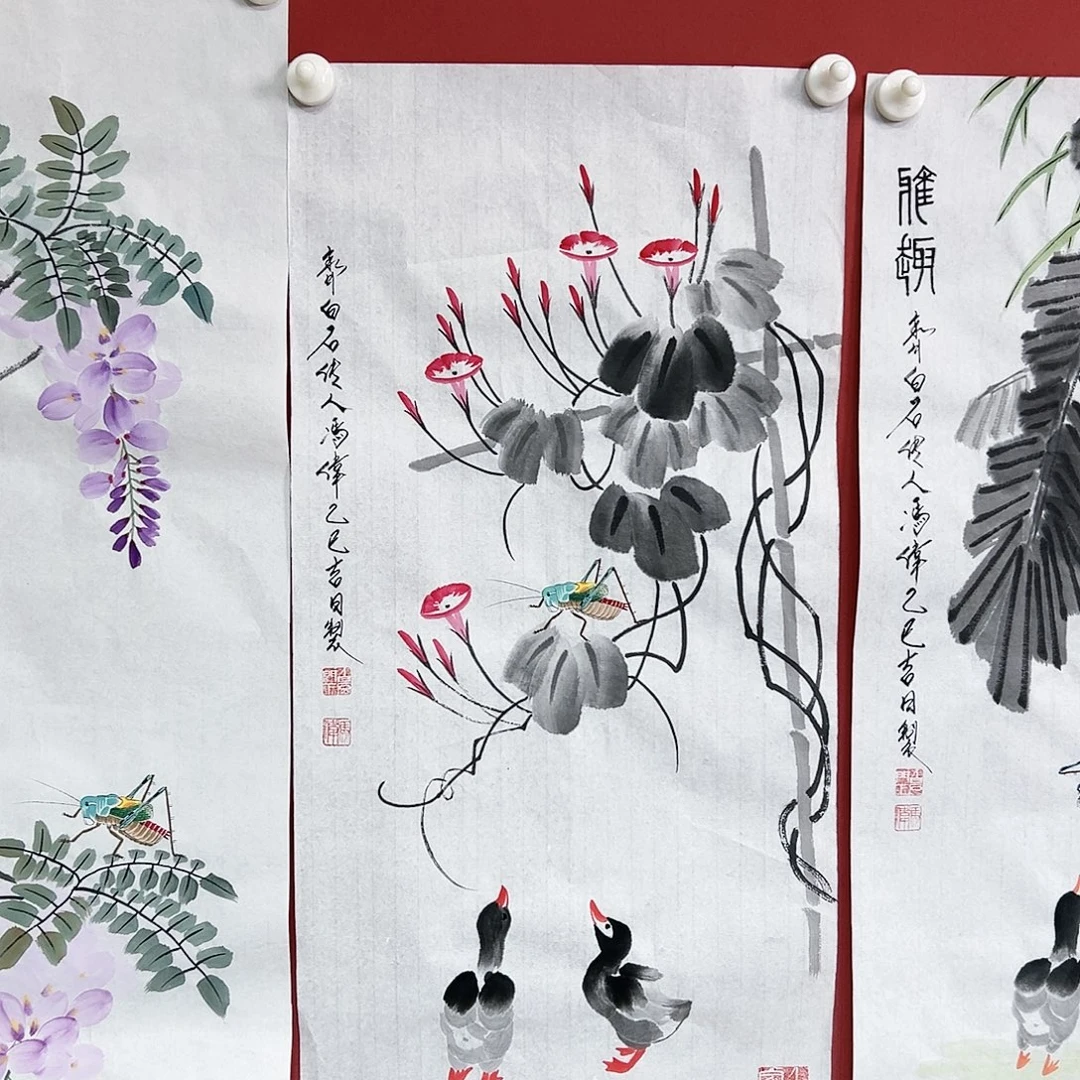 国画冯伟老师亲笔手绘国画作品慧