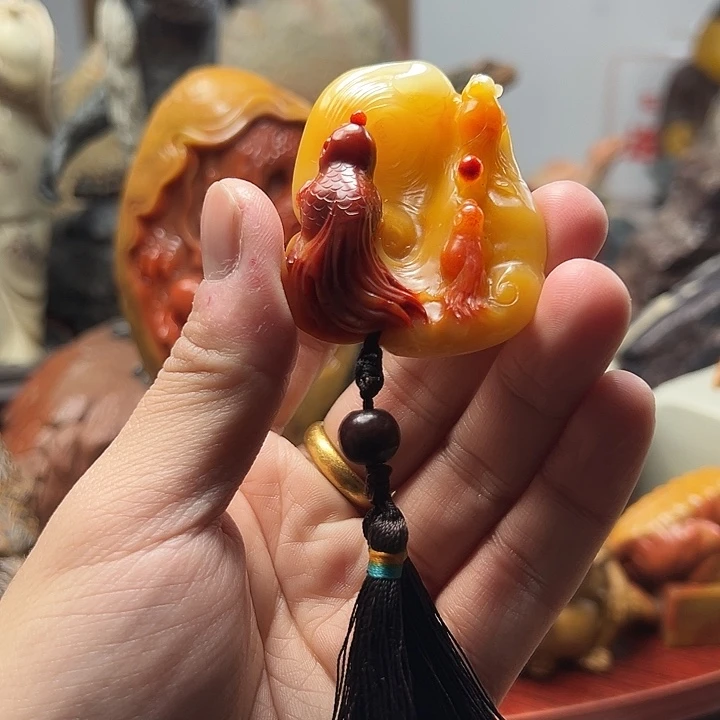 寿山石寿山石手把件