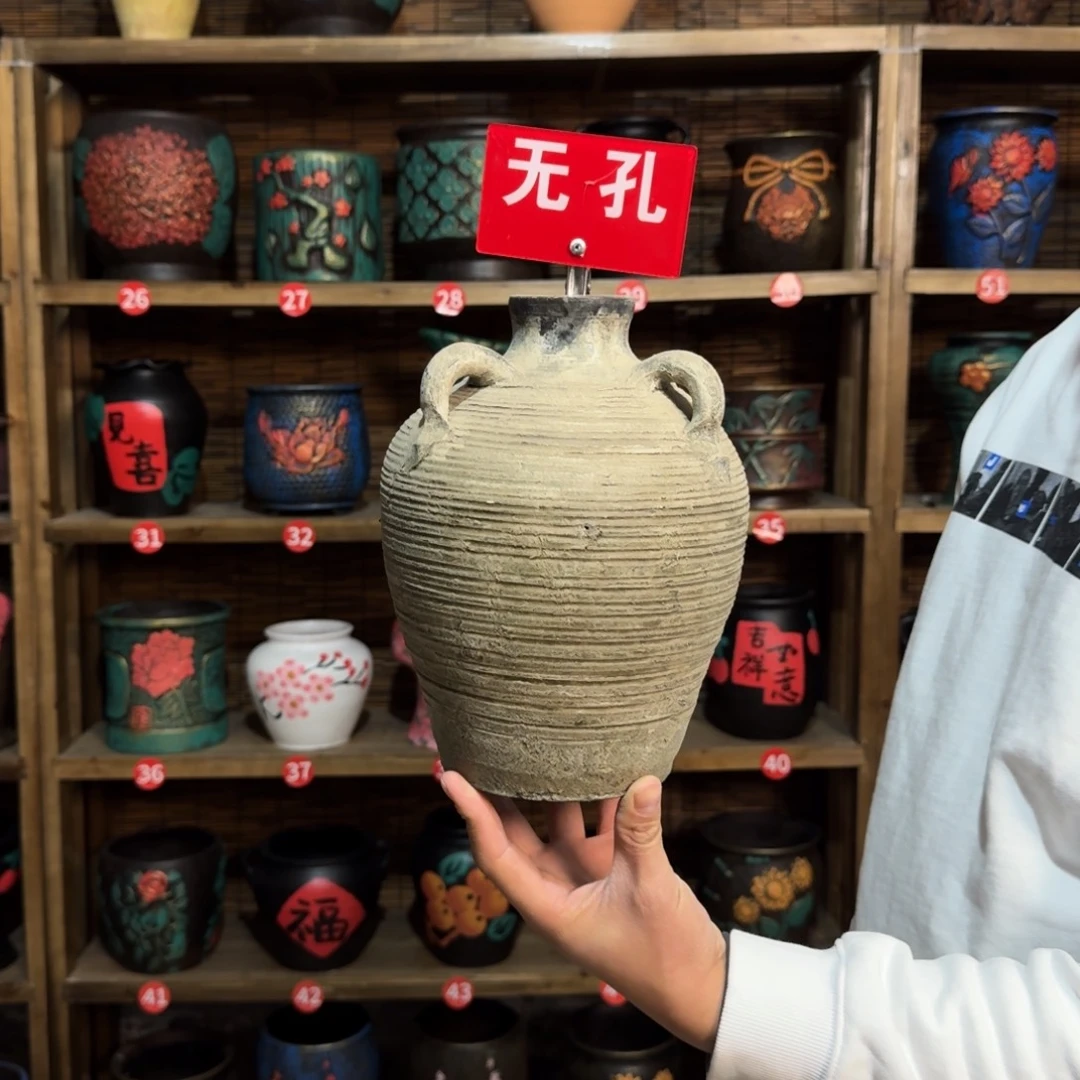 无孔高端浮雕花盆高度+口径23-5