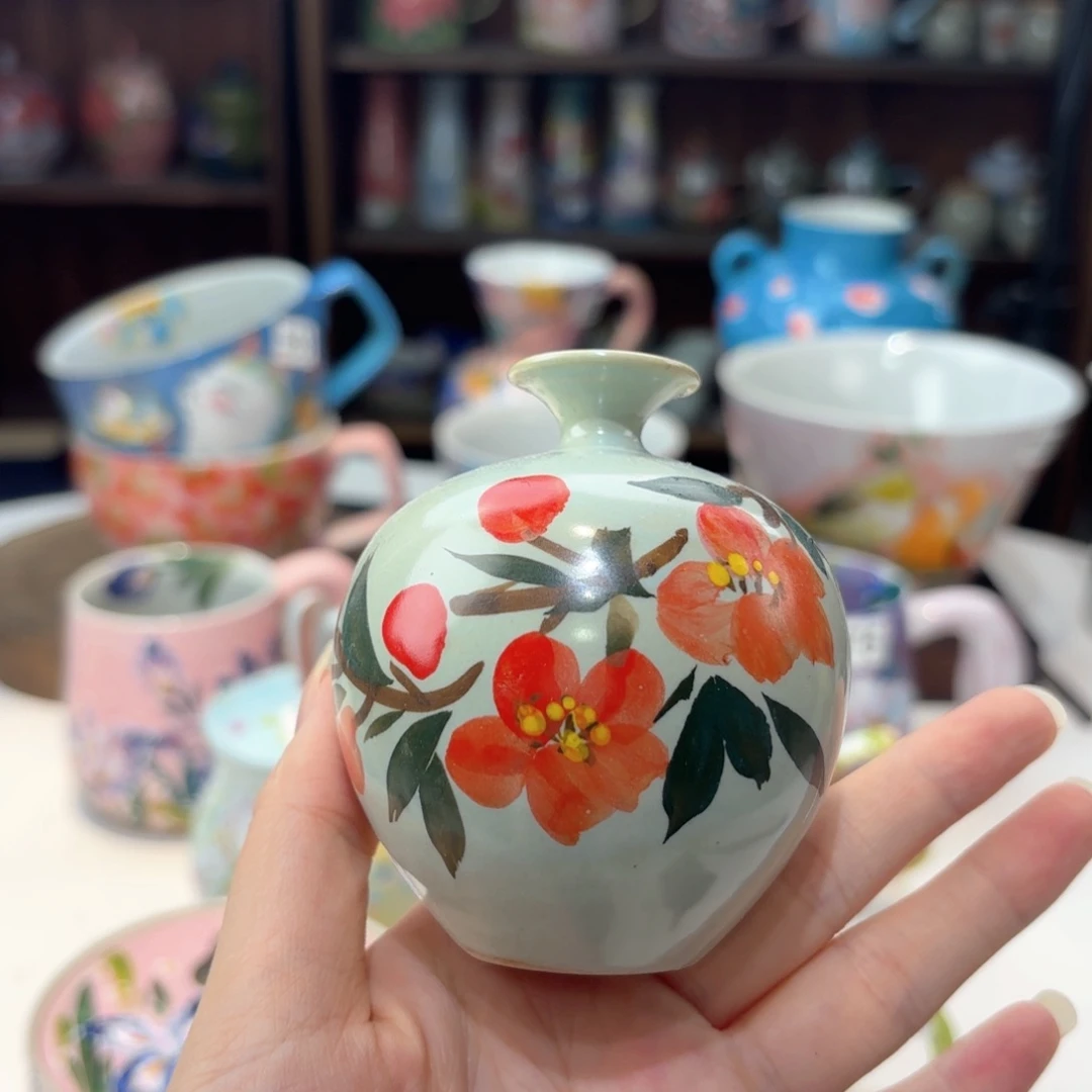 景德镇手绘高温釉下彩陶瓷茶具