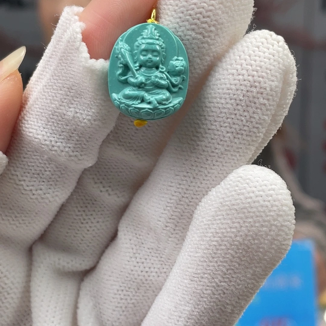 绿松石未镶嵌挂件