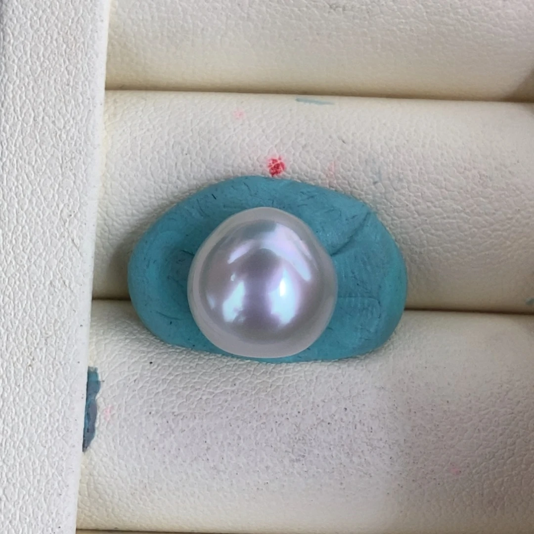 未镶嵌海水珍珠澳白裸珠宝石光极强光12-13mm