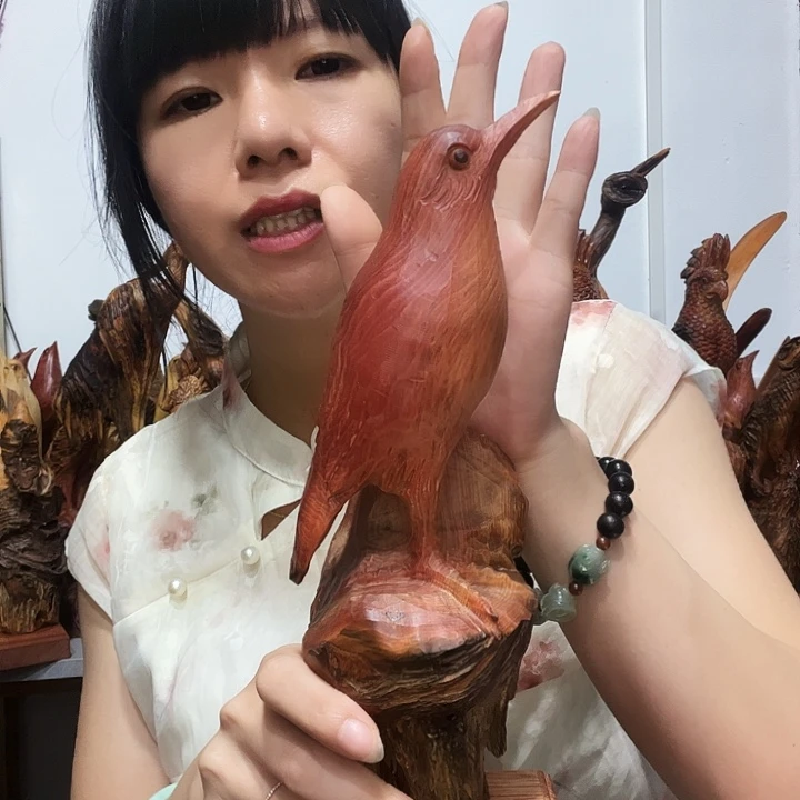 润***件松木茶室摆件工艺品装饰