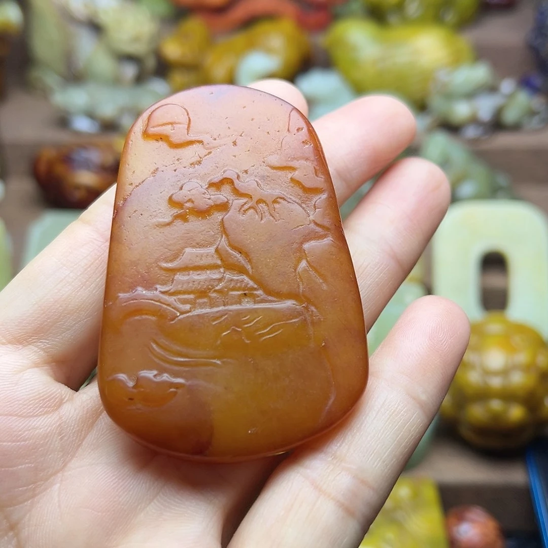 白玉菩提吊坠15。。