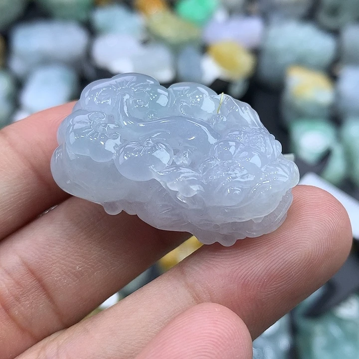 翡翠未镶嵌颈饰天然缅甸翡翠貔貅吊坠