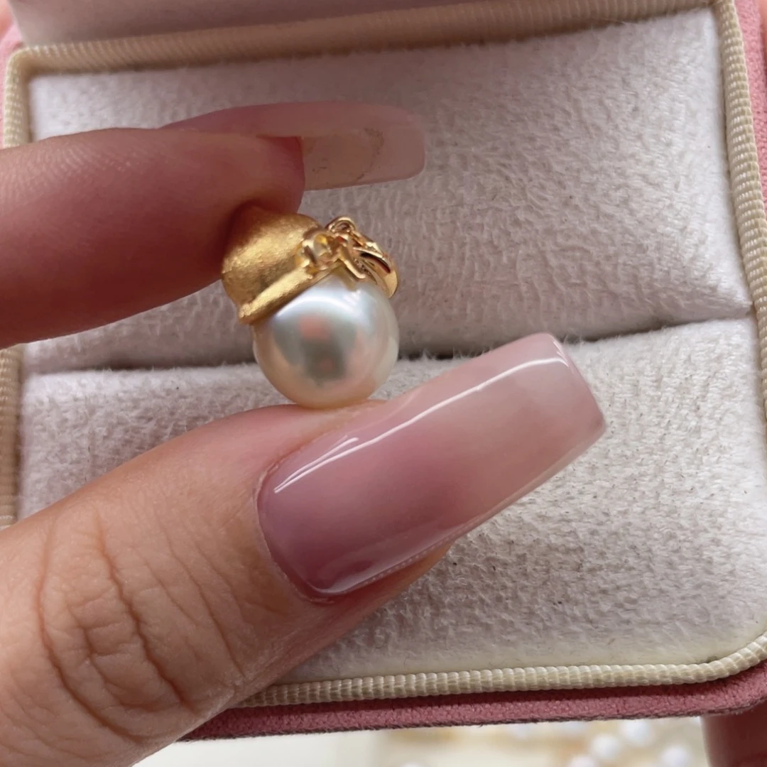 银S925镶嵌海水珍珠颈饰A15