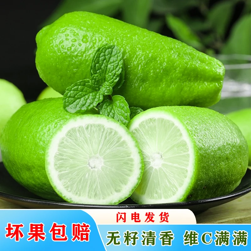 【独立包装】海南无籽香水青柠檬新鲜水果多汁清香柠檬茶原料批发