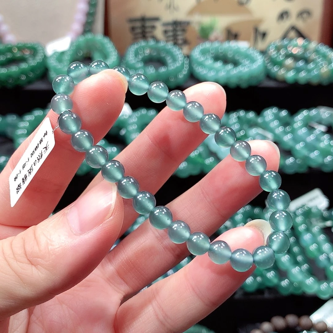 翡翠未镶嵌手链卡6.2