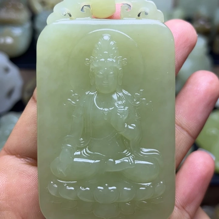 和田玉未镶嵌颈饰