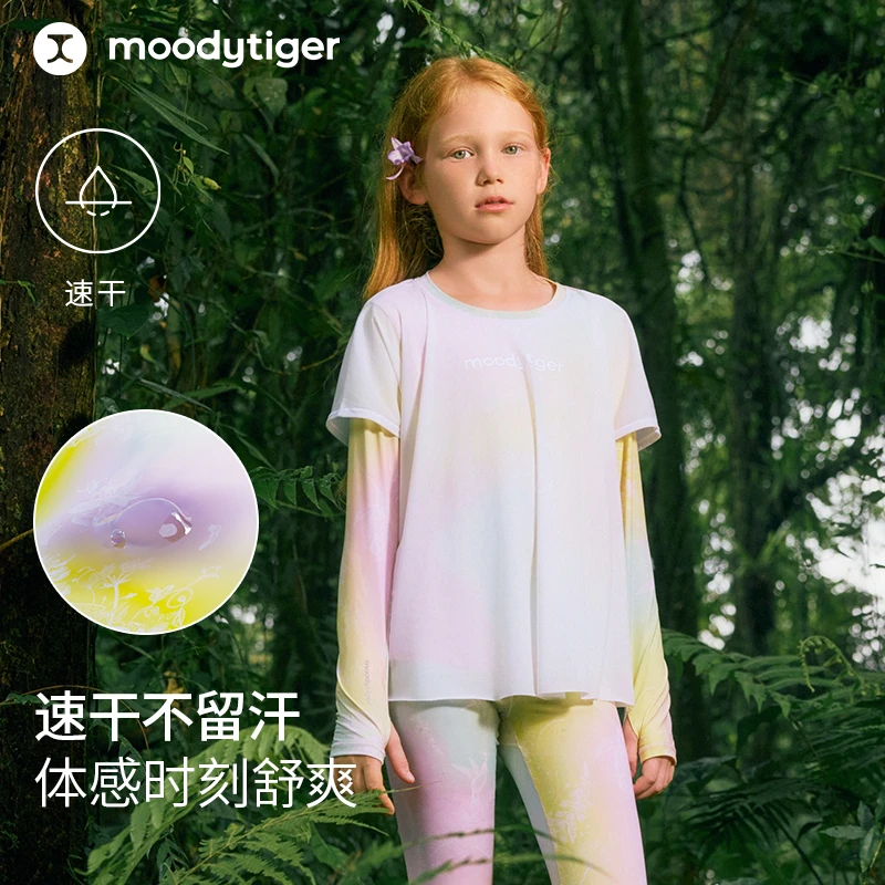 moodytiger速干凉感清爽印花仙女T欧若风长袖T恤52210117【合并DR】