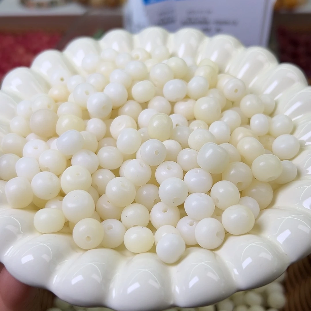 菩提根/象牙果手串大小混白平果200颗