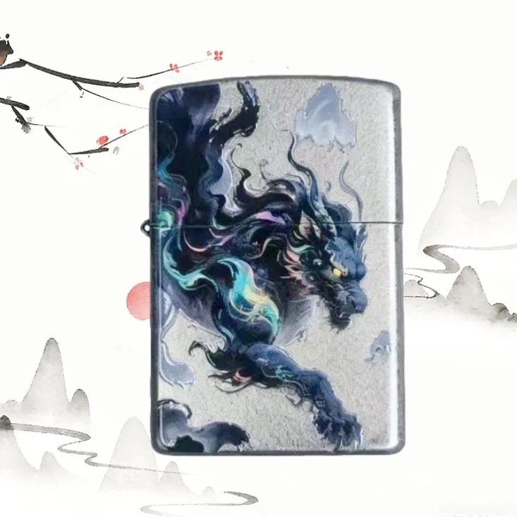 烬鬓麟焰煤油防风打火机男士送男友达人无油L