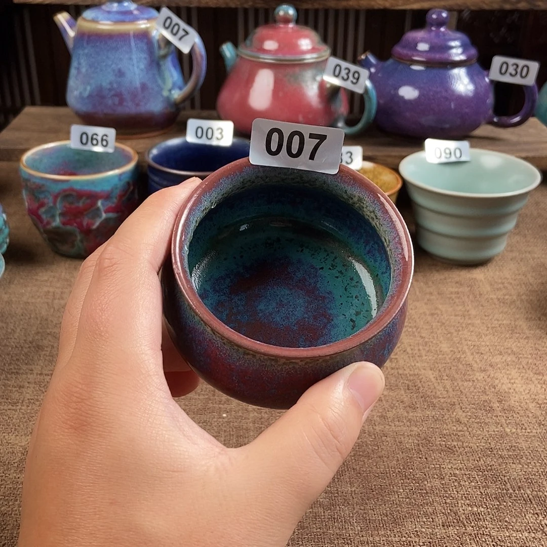 瓷片钧瓷茶壶茶具