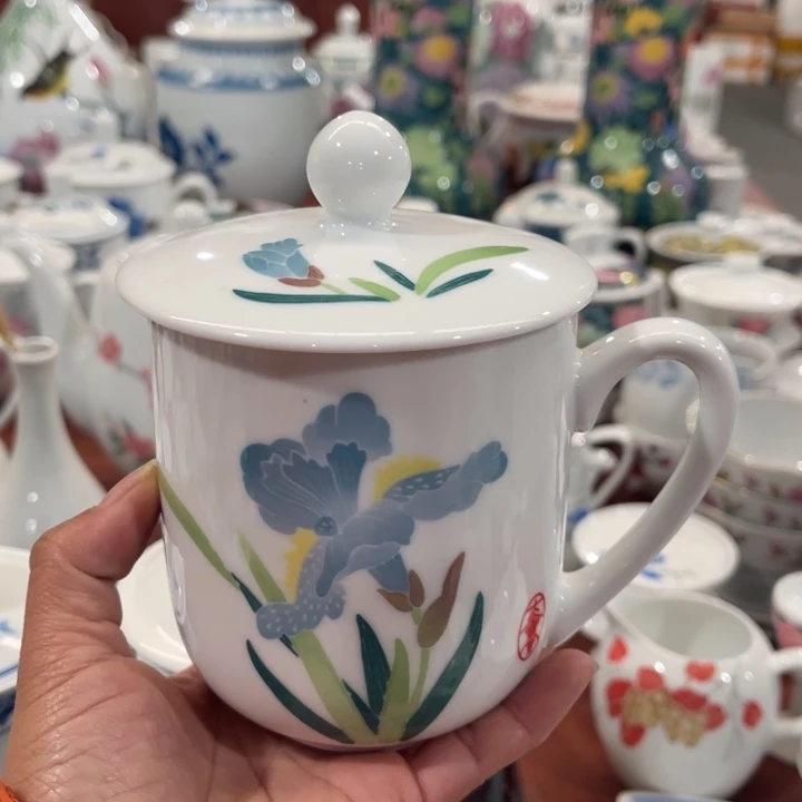 醴陵釉下高温瓷器手绘420毫升