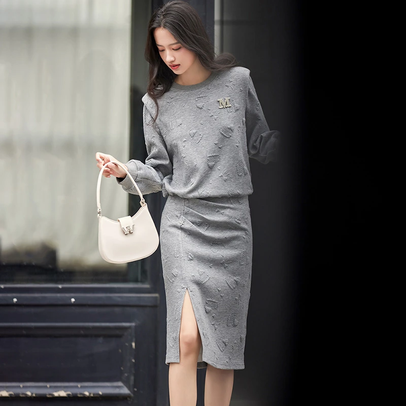 32689【依系列】套装卫衣+半身裙4I317187D