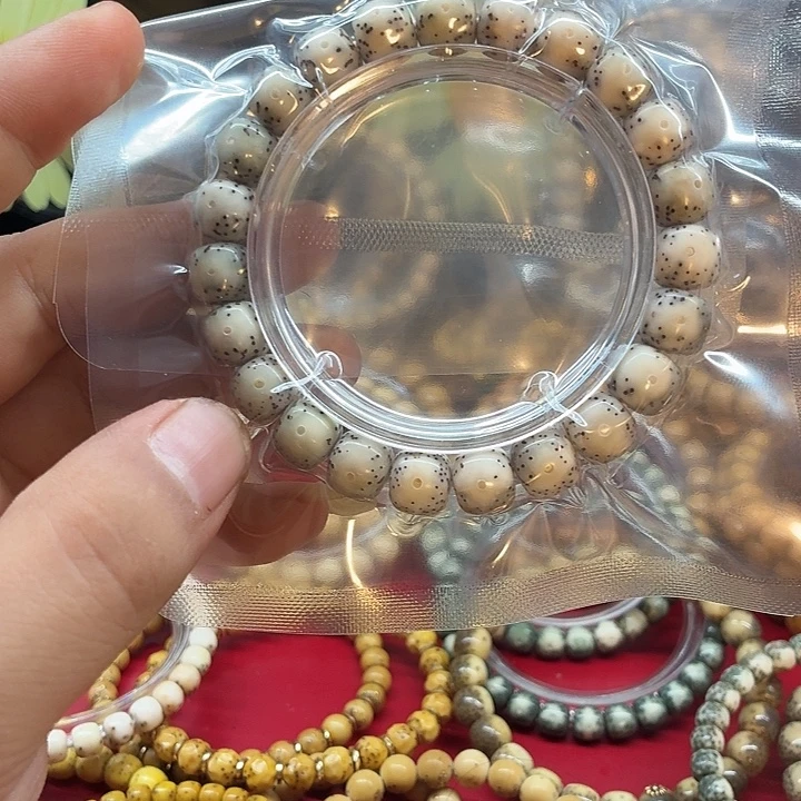 星月菩提吊坠糯冰黄金瞳
