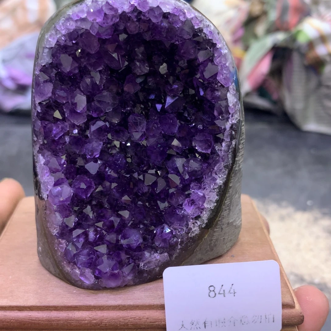 水晶摆件未镶嵌紫晶844