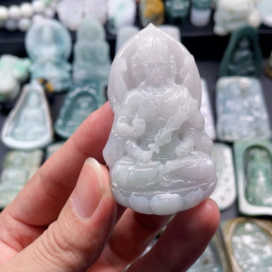 颈饰未镶嵌翡翠七***安翡翠