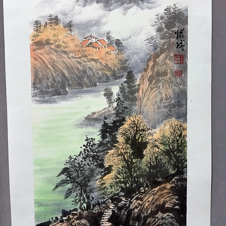 国画亲笔手绘放心去藏