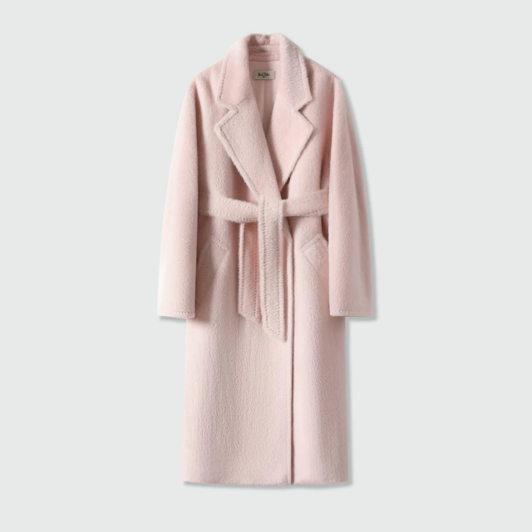 W【601~799】气质女装女外套翻领女士简约毛呢外套秋冬中长款设计师