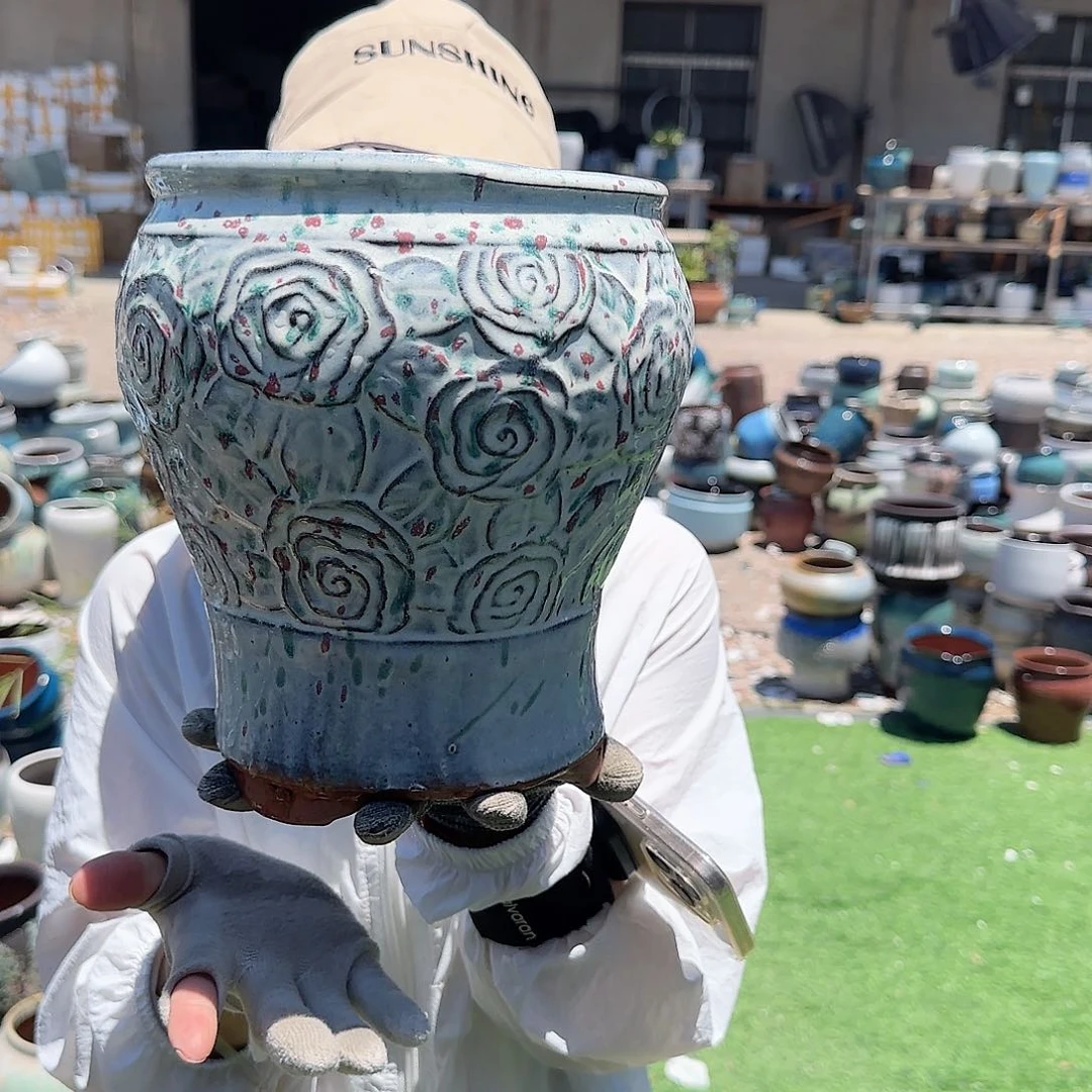 紫砂花盆王嫂花盆0701-707高23口18