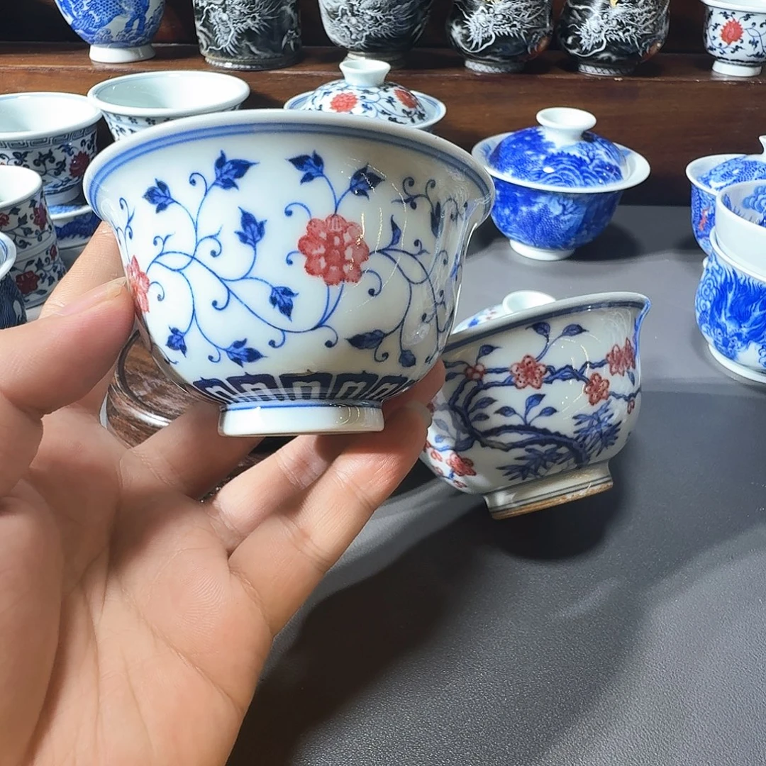 顽***鱼泥塑主人杯手工手绘