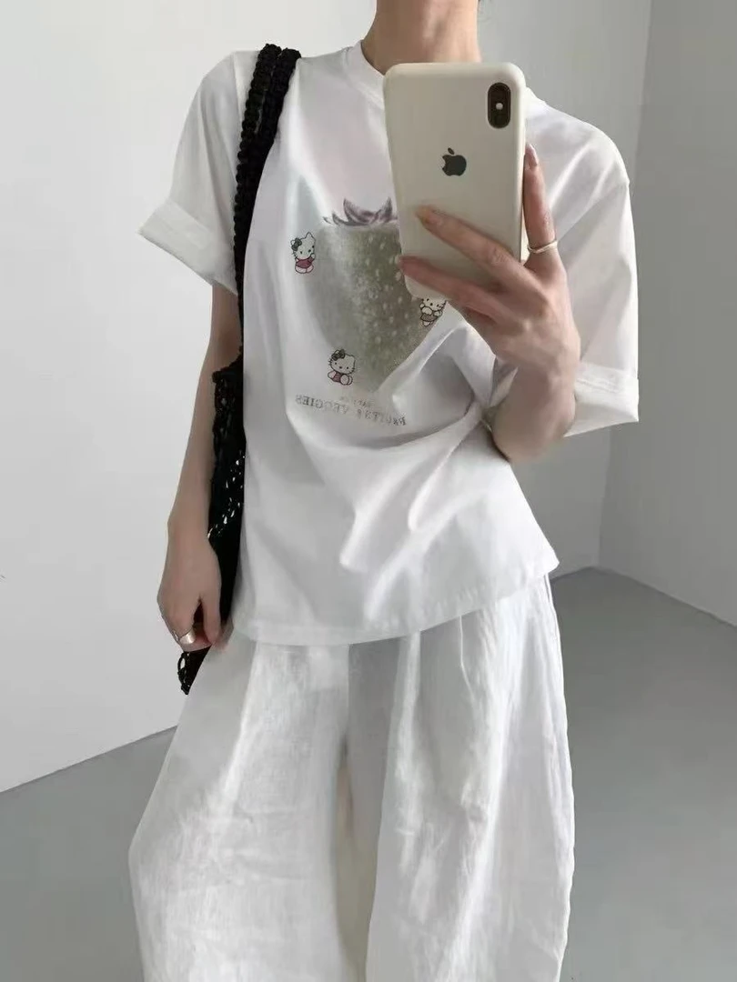 新款卡通草莓印花T恤YFXL2-5050