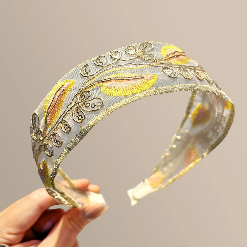 原创设计休闲风法式头箍百搭发箍饰品气质网红女宽边民族风甜美