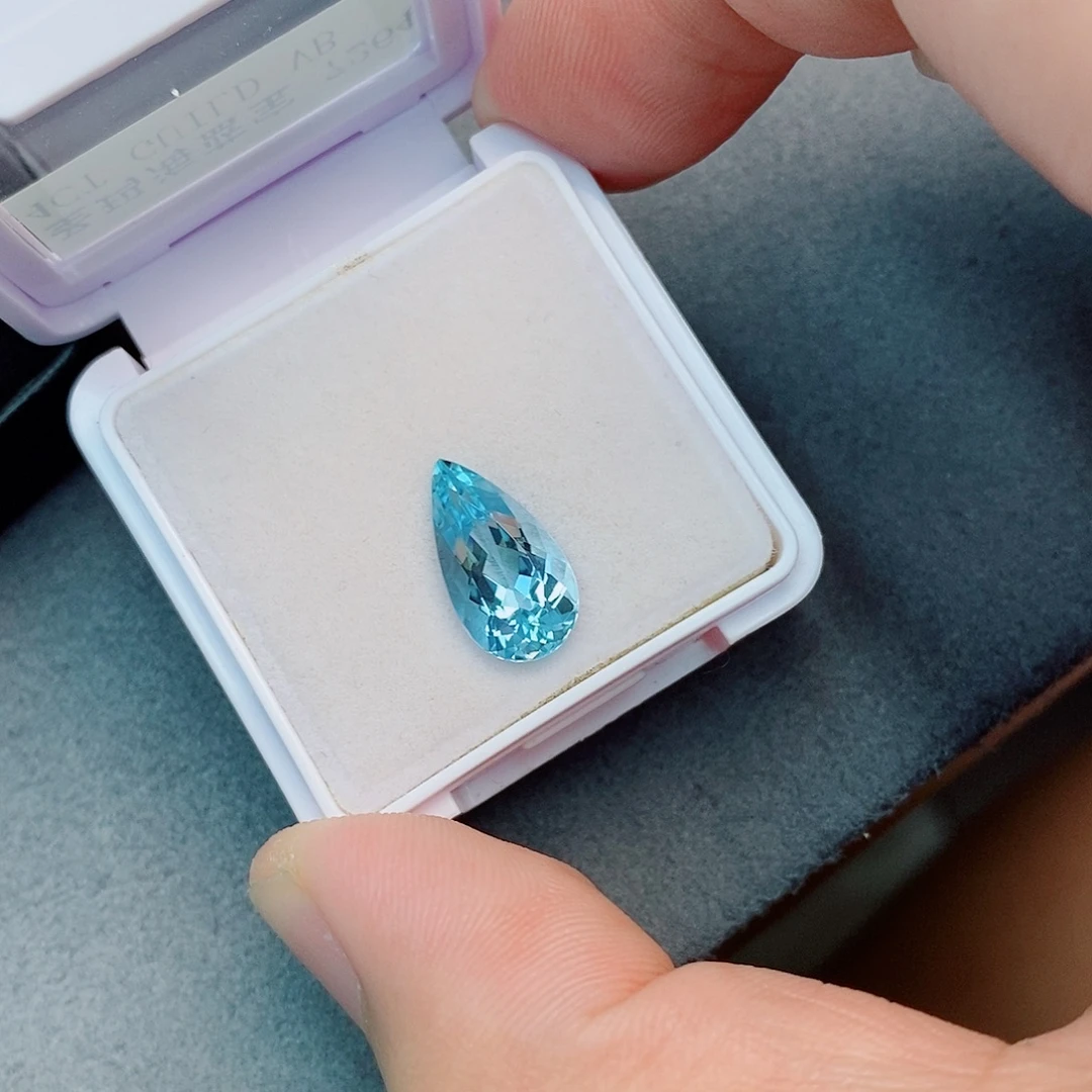 海蓝宝石笔搁未镶嵌4ct 吉尔德 圣玛利亚