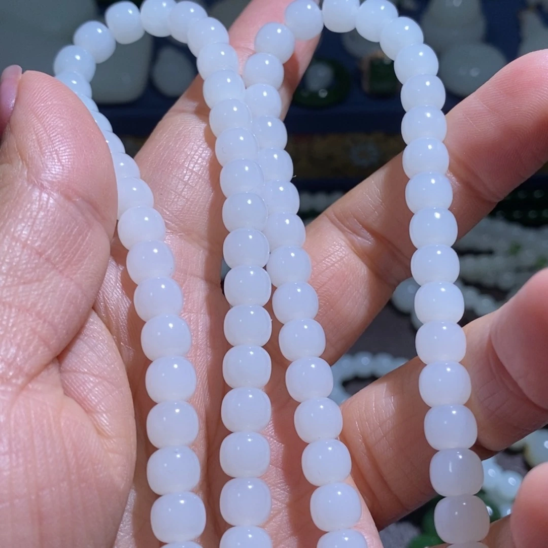 和田玉手链未镶嵌不*