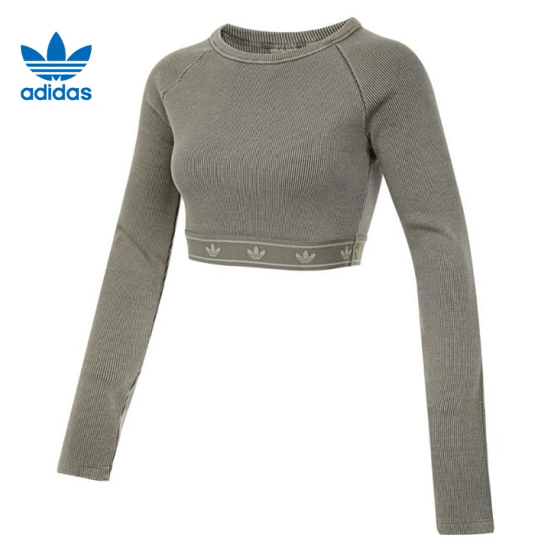 adidas阿迪达斯【太】三叶草女子运动休闲长袖T恤JI5745