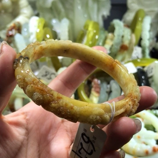 岫玉未镶嵌手镯62