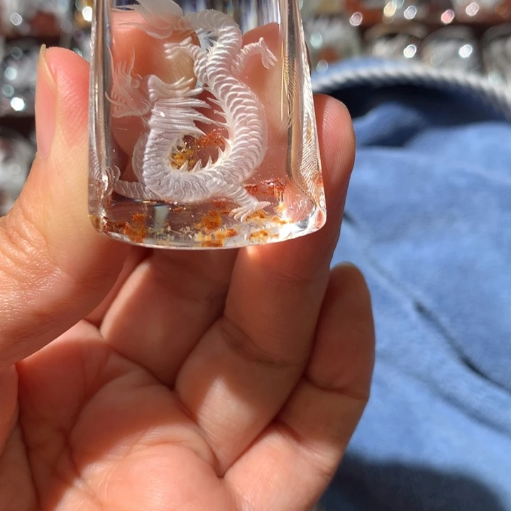颈饰未镶嵌水晶天然水晶龙