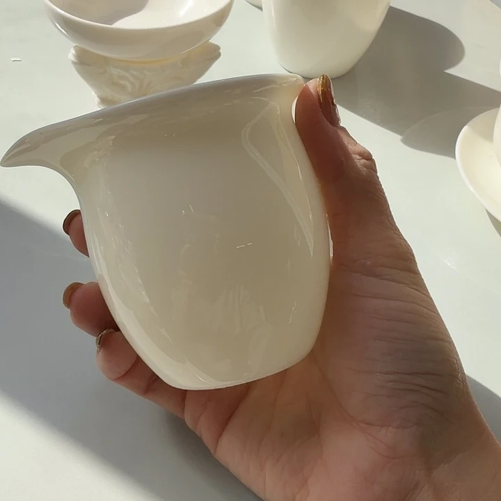 高端羊脂玉公道杯
