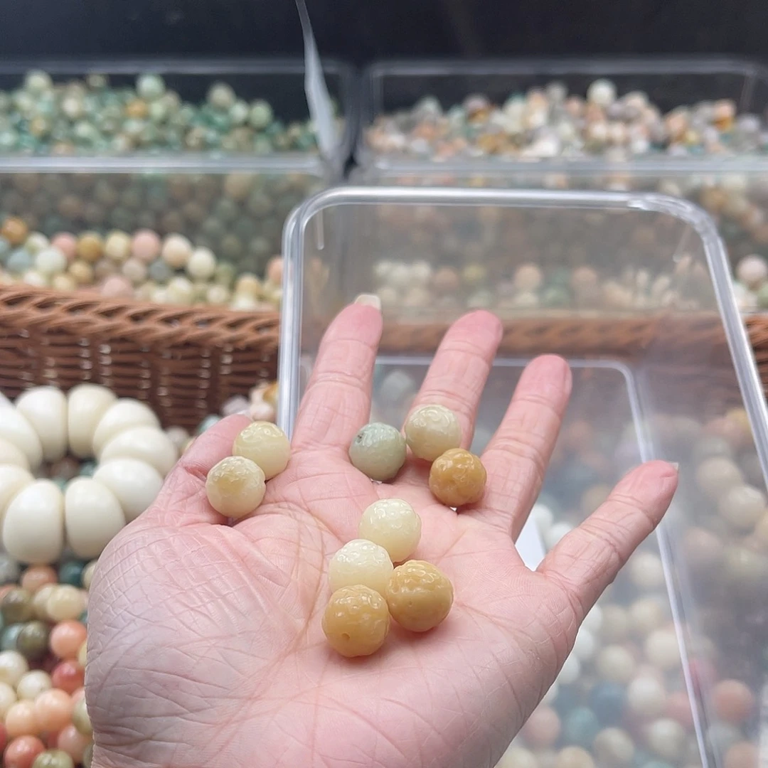 白玉菩提吊坠Q/12mm/10+10颗福利不售后