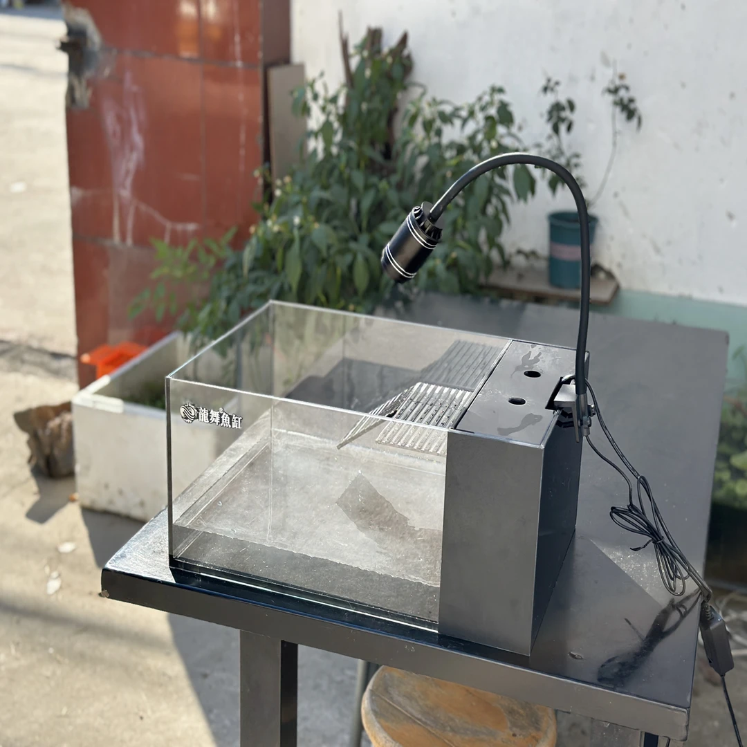 龙舞鱼缸 超级侧滤溪流缸一体式客厅桌面养鱼鱼缸