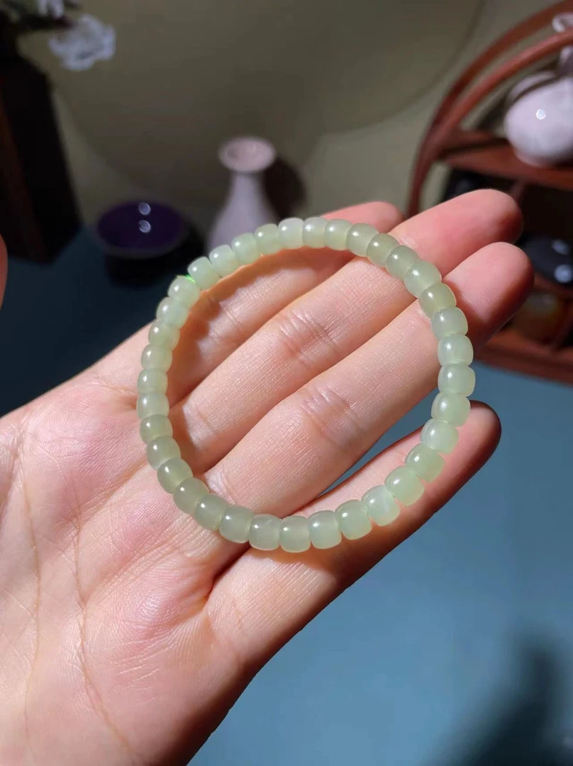 天然和田玉直切高级感简约百搭气质送礼手串-883