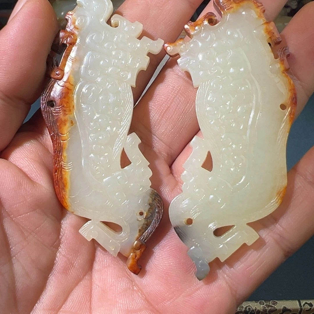 和田玉颈饰未镶嵌笑**间